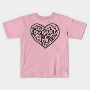 black heart Kids T-Shirt